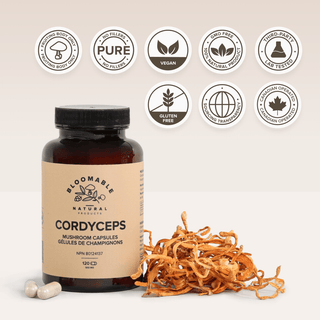 Cordyceps Mushroom Capsules (120 Capsules) - Bloomable Natural Products