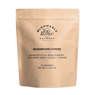 Mushroom Coffee with Lion's Mane, Reishi, Chaga, and L - Theanine (30 servings) - Bloomable Natural Products