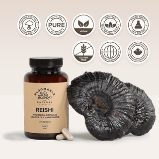 Reishi Mushroom Capsules (120 Capsules) - Bloomable Natural Products